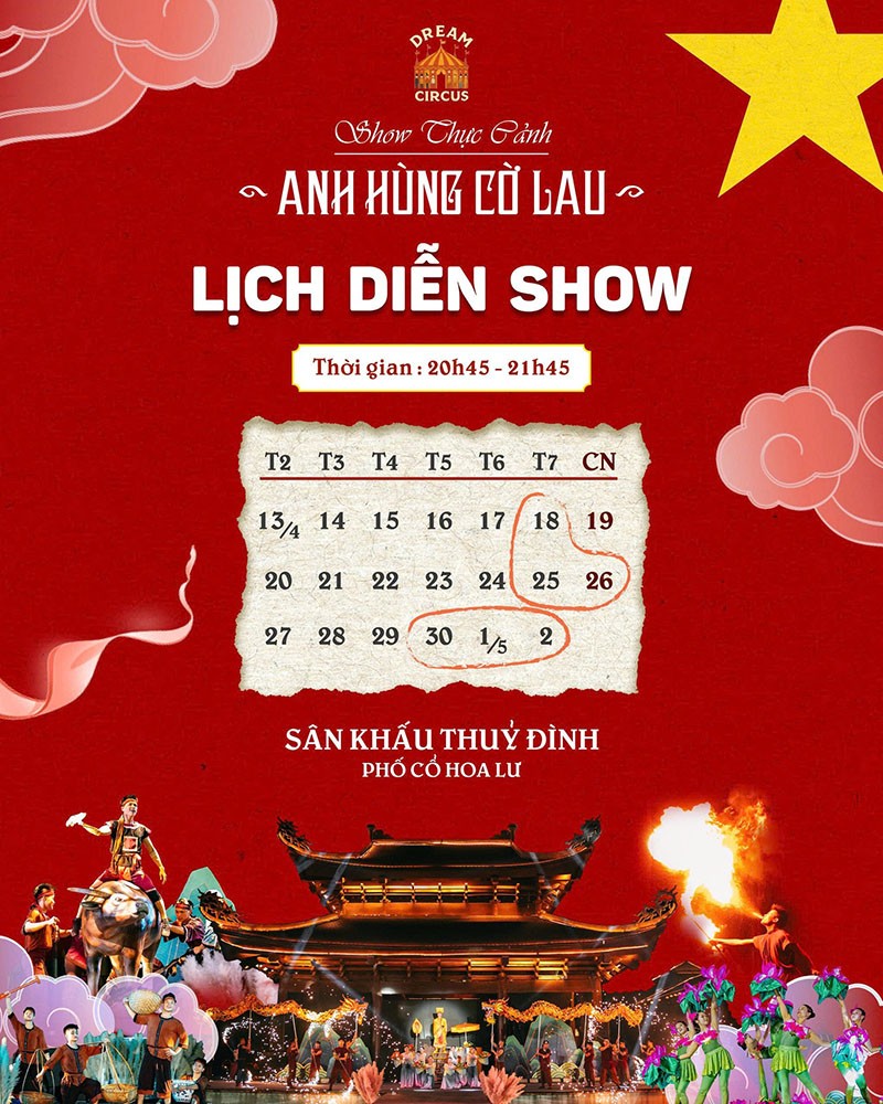 Show thực cảnh ANH H&Ugrave;NG CỜ LAU - Hoa Lư Ninh B&igrave;nh | Immersive historical live show
